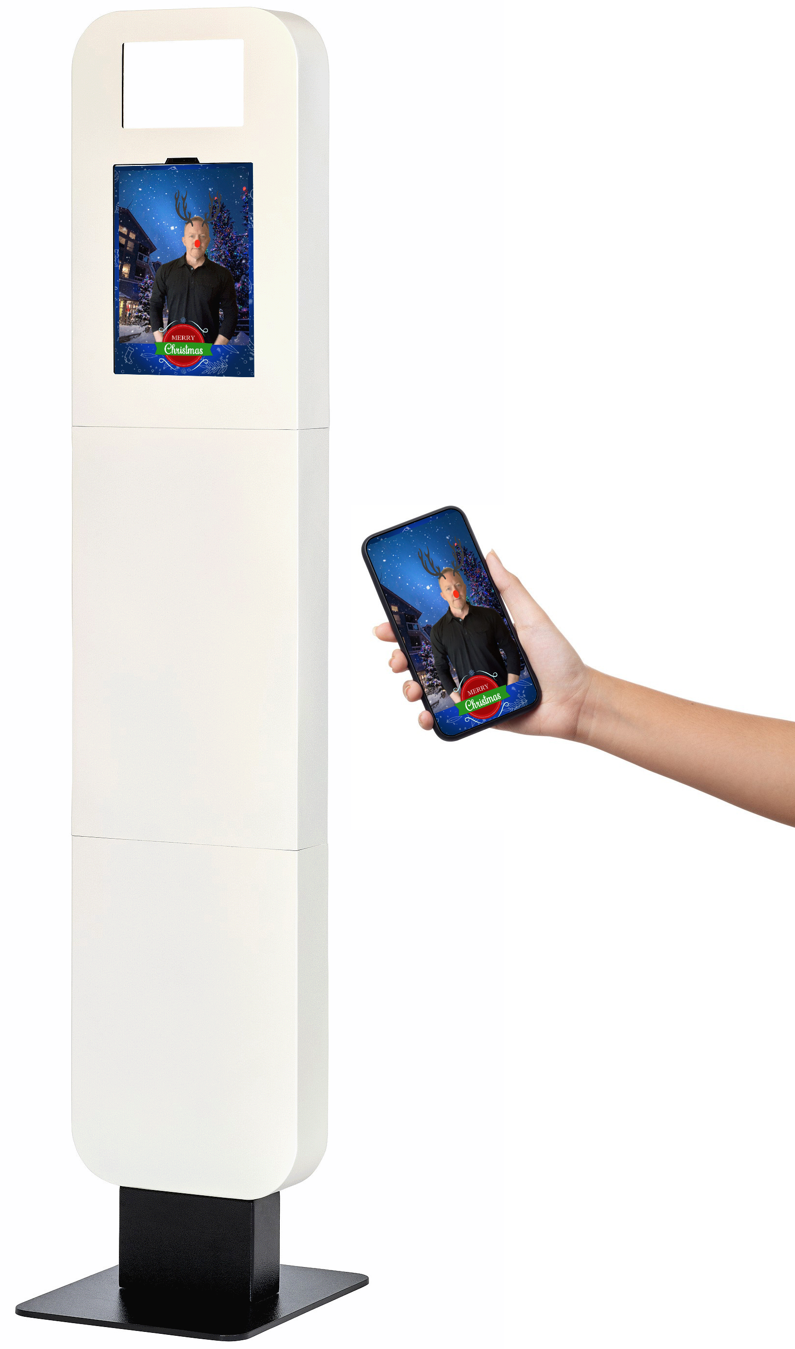 stand with phone in hand